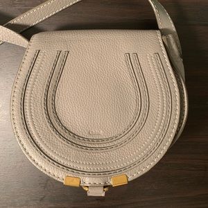 CHLOE Mini Marcie Crossbody Bag Cashmere G…